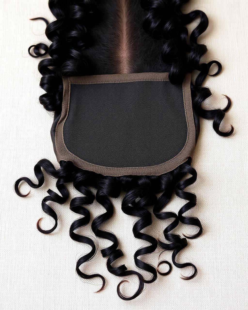 Closure 5×5, Curly Noir