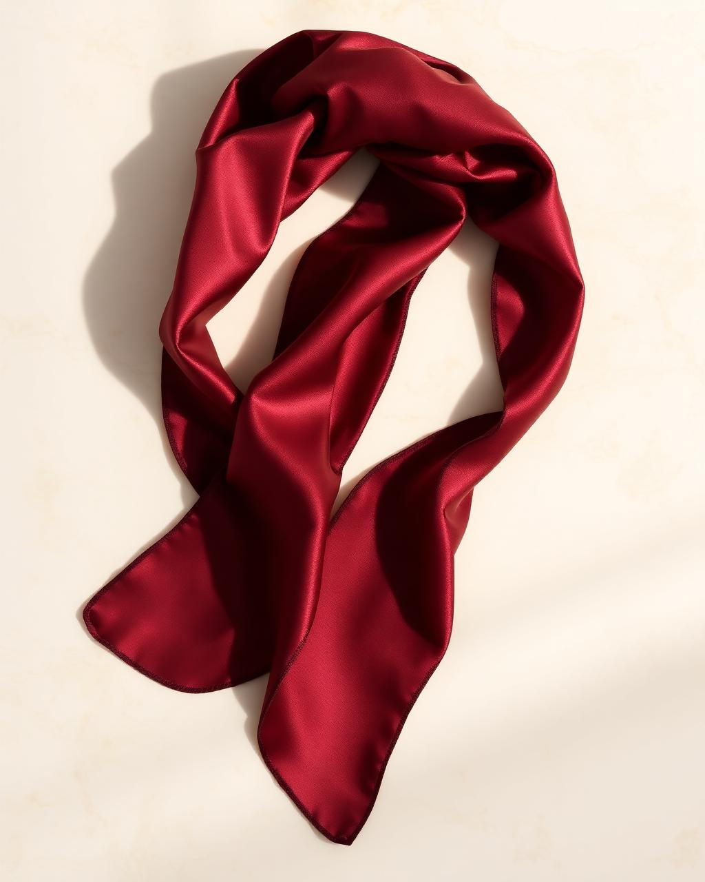 Foulard satin, Burgundy